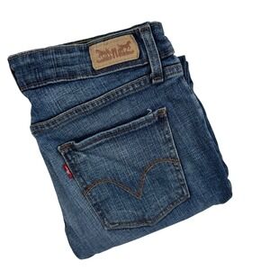 Levi's Mid Rise Skinny Jeans Womens 8‎ Dark Wash Denim Casual Everyday